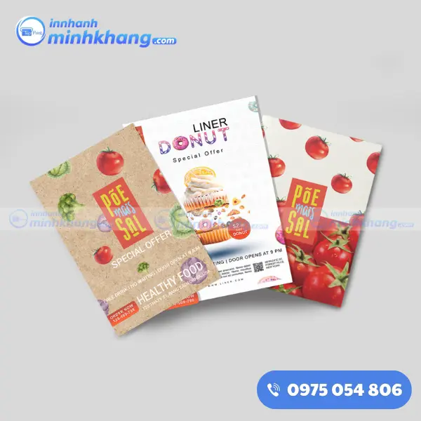 Mẫu tờ rơi quảng cáo sản phẩm F&B