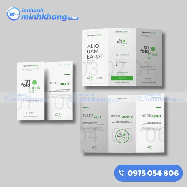 Mẫu tờ rơi kích thước DL