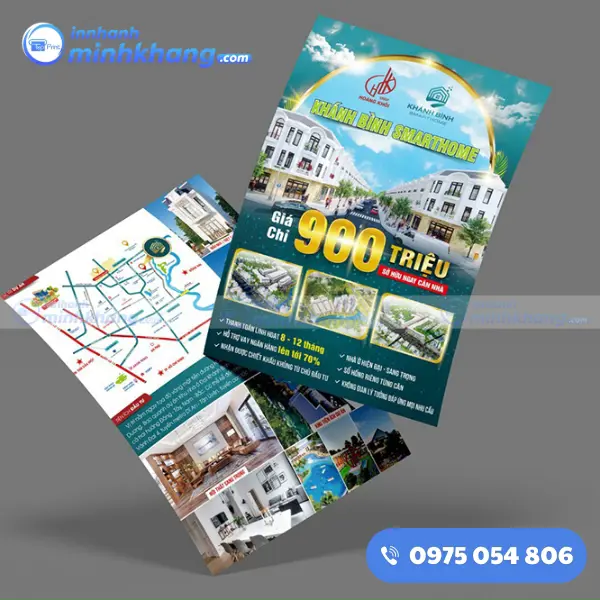 Mẫu tờ rơi bất động sản Khánh Bình SmartHome