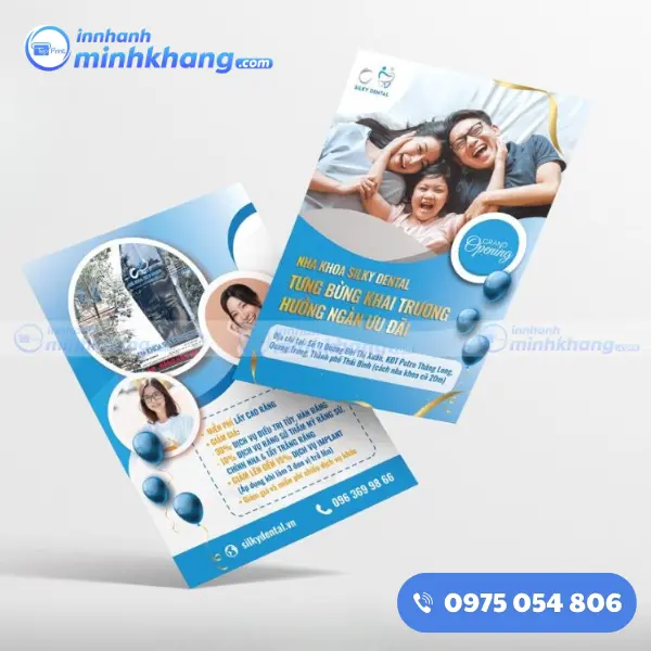 Mẫu tờ rơi nha khoa đẹp Silky Dental