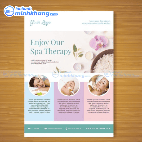 Mẫu tờ rơi spa chăm sóc da chuyên nghiệp
