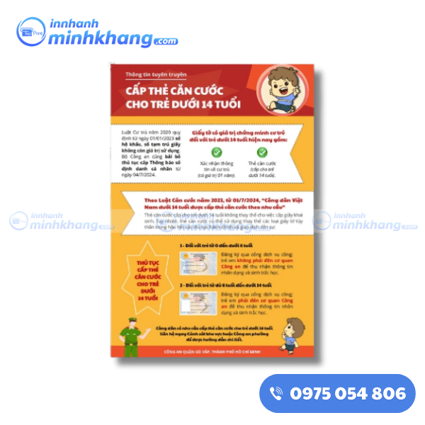 Mẫu tờ rơi tuyên truyền thông tin chính sách mới của cơ quan chức năng