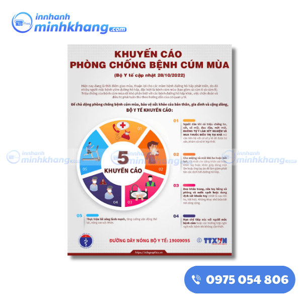 Mẫu tờ rơi tuyên truyền phòng chống dịch theo hướng dẫn Bộ Y tế 