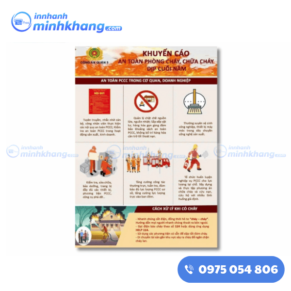 Mẫu tờ rơi tuyên truyền phòng cháy chữa cháy của Công an PCCC 