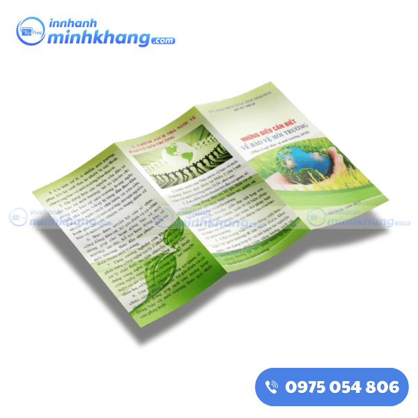 Mẫu tờ rơi tuyên truyền trồng cây xanh của Hội Phụ nữ