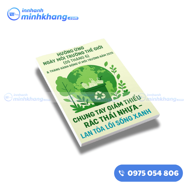 Mẫu tờ rơi tuyên truyền hạn chế rác thải nhựa của Bộ Tài nguyên