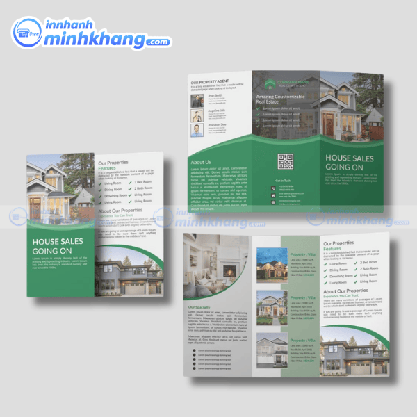 Mẫu brochure bất động sản gấp 3 đẹp
