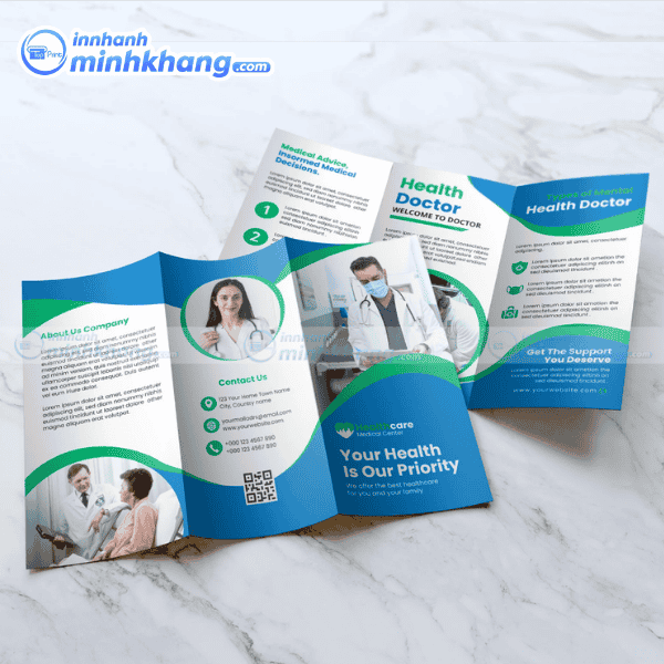 Mẫu brochure bệnh viện đẹp chuẩn ngành y tế
