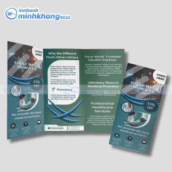 Mẫu brochure bệnh viện chuyên nghiệp cho truyền thông y tế