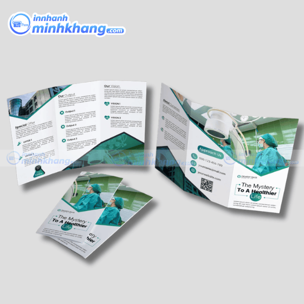 Mẫu brochure bệnh viện giới thiệu dịch vụ chăm sóc sức khỏe toàn diện