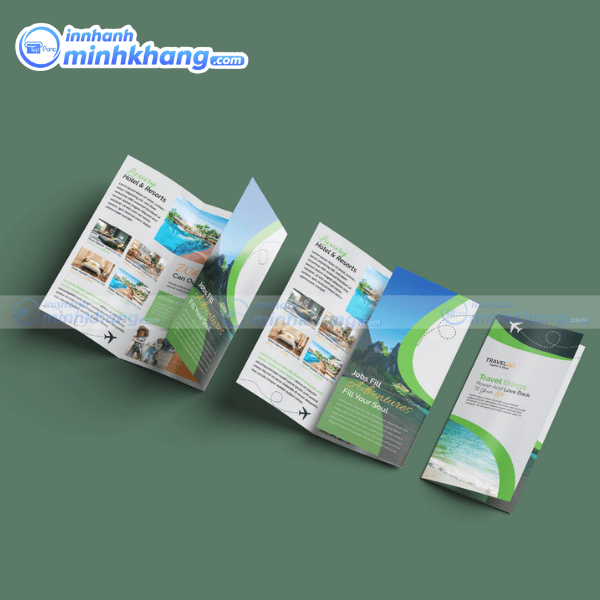 Mẫu thiết kế brochure tour du lịch nghỉ dưỡng cao cấp