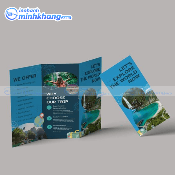 Mẫu brochure du lịch chuyên nghiệp thu hút khách hàng