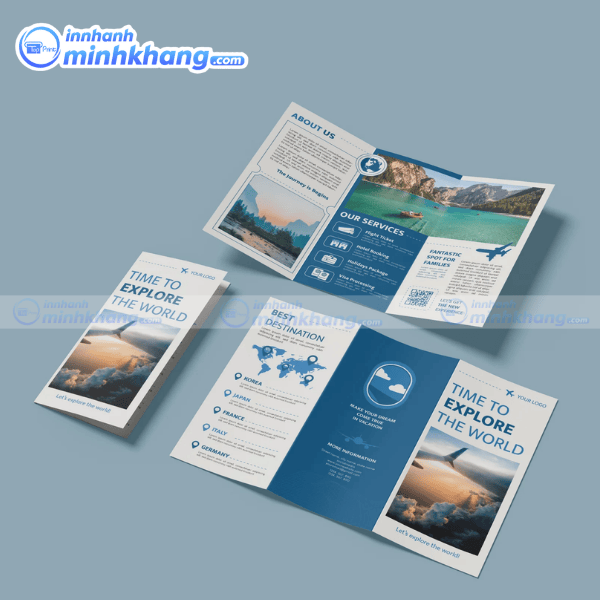 Mẫu brochure du lịch gấp 3 tiện lợi