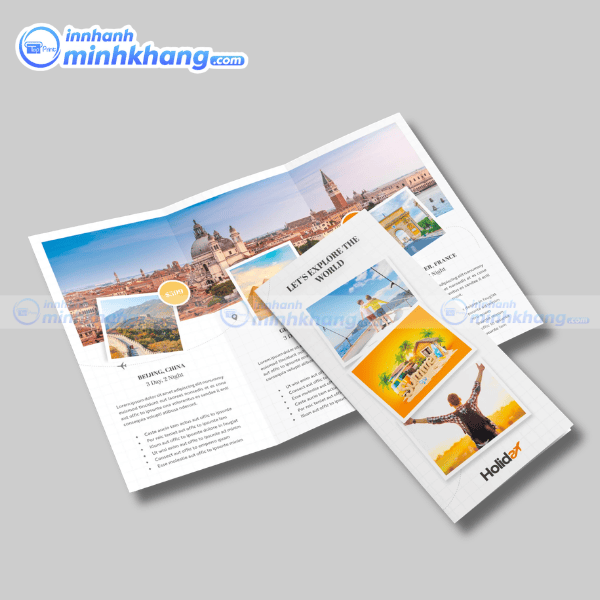 Mẫu thiết kế brochure du lịch khám phá thiên nhiên