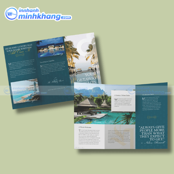 Mẫu brochure du lịch trong nước phong cách trẻ trung