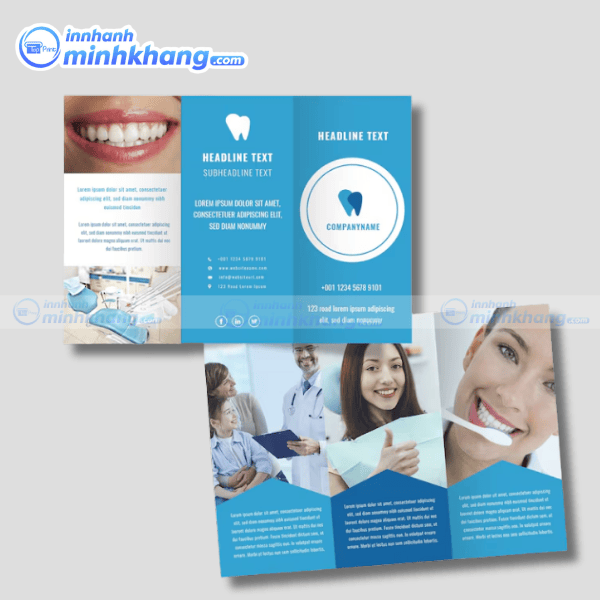 Mẫu brochure nha khoa chăm sóc răng miệng