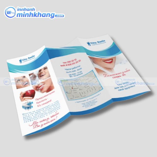 Mẫu brochure nha khoa giới thiệu bác sĩ và dịch vụ