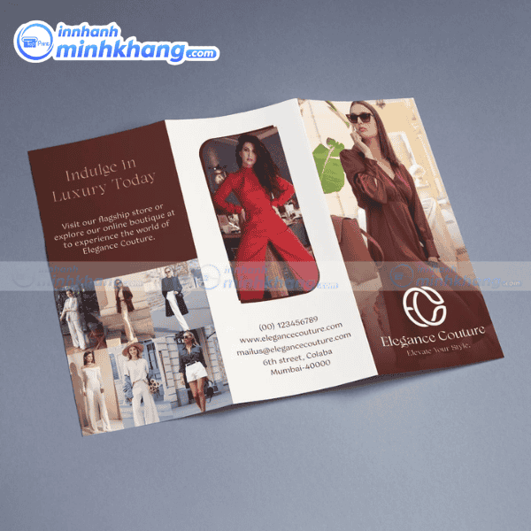 Mẫu brochure thời trang cho shop quần áo