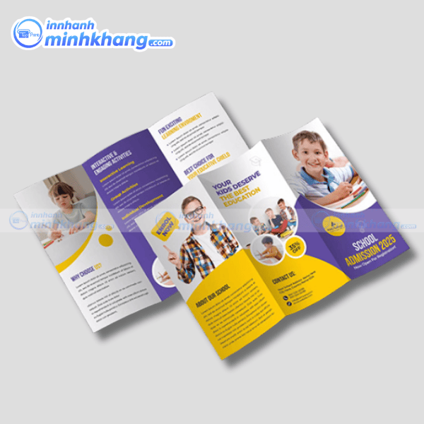 Mẫu brochure trung tâm tiếng anh đẹp hiện đại