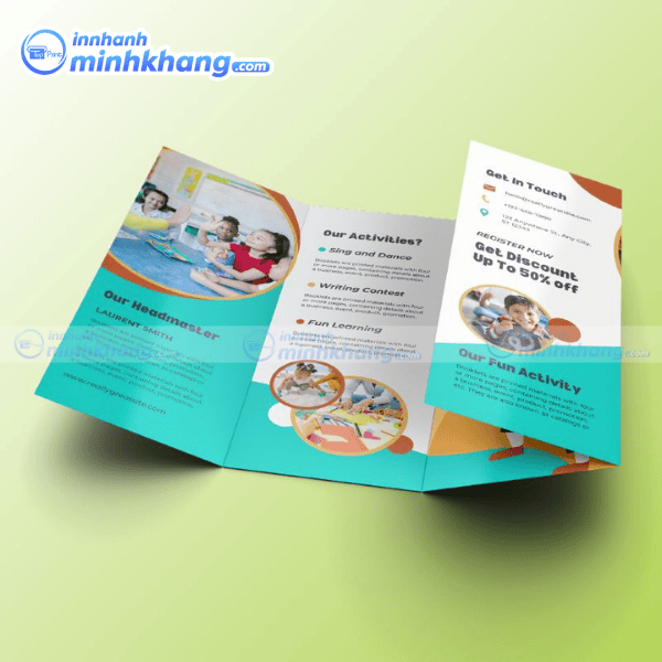 Mẫu brochure trung tâm tiếng anh dành cho trẻ em