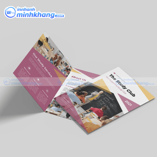 Mẫu brochure trung tâm tiếng anh sáng tạo độc đáo