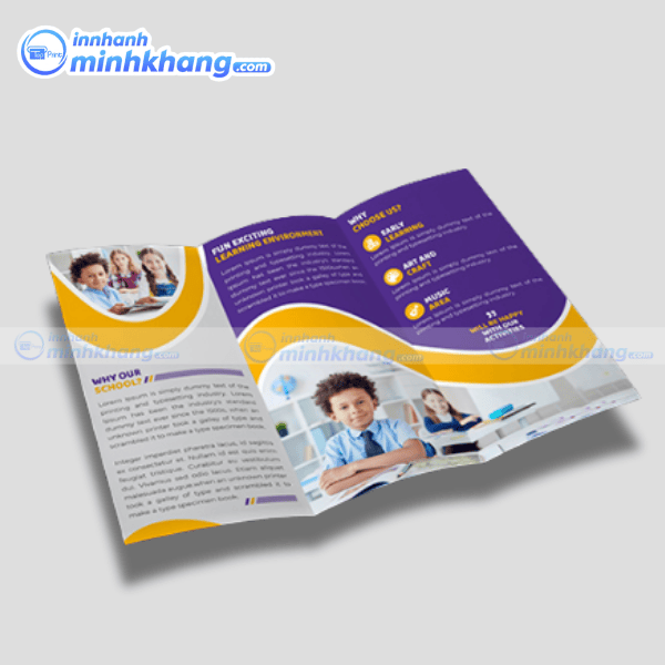 Mẫu thiết kế brochure trung tâm tiếng anh sáng tạo