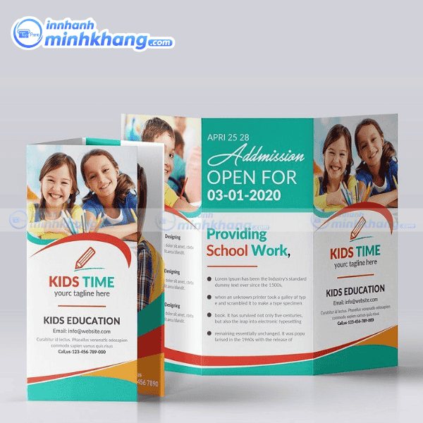 Mẫu brochure quảng cáo trung tâm tiếng anh ấn tượng