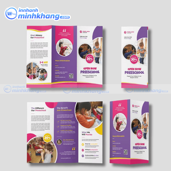 Mẫu brochure trung tâm anh ngữ đẹp mắt
