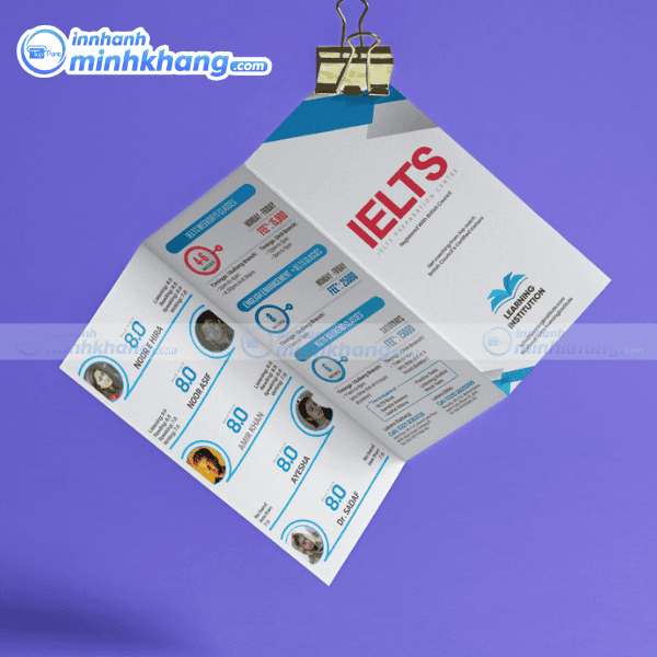 Mẫu brochure quảng bá khóa học IELTS chuyên nghiệp