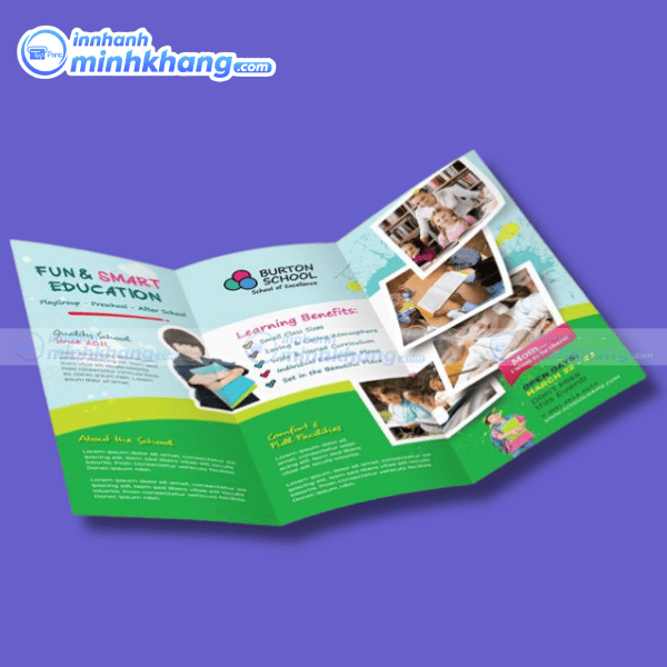 Mẫu brochure trung tâm tiếng anh phong cách hiện đại