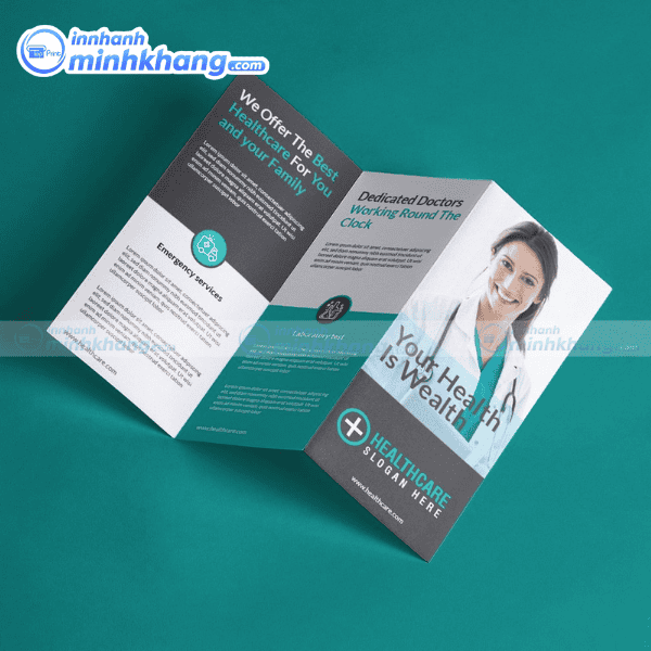 Mẫu brochure y tế giới thiệu dịch vụ khám sức khỏe tổng quát