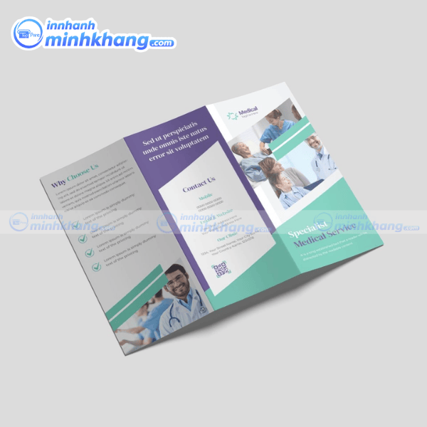 Mẫu brochure y tế đẹp dùng quảng bá phòng khám