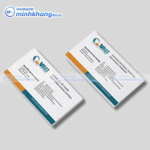 Mẫu card visit bảo hiểm cho tư vấn viên - Bảo hiểm hàng không VNI