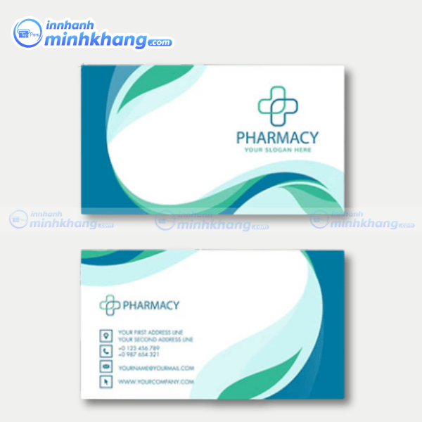 Mẫu card visit nhà thuốc in kỹ thuật số lấy nhanh