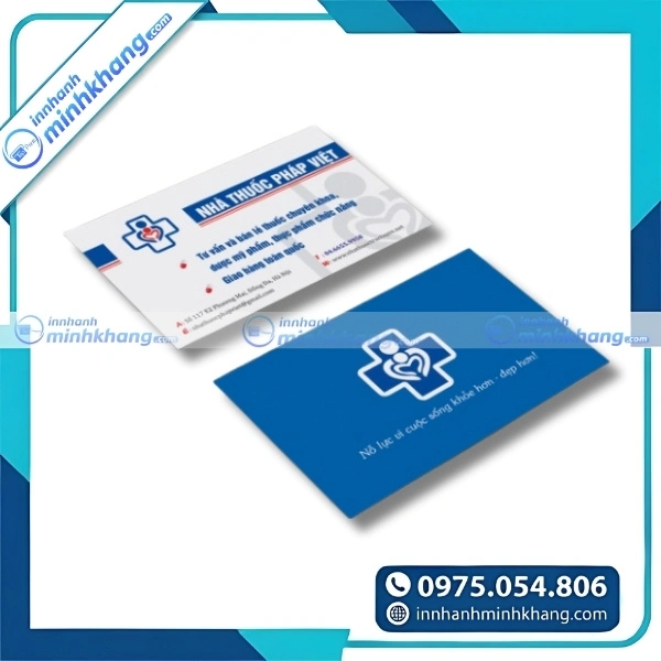 Mẫu card visit quầy thuốc đẹp chuẩn ngành dược