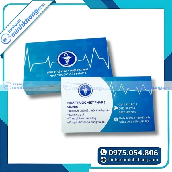 Mẫu card visit nhà thuốc thiết kế đẹp, chuyên nghiệp