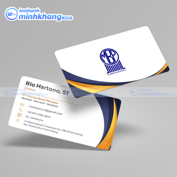 Mẫu card visit song ngữ thiết kế theo yêu cầu