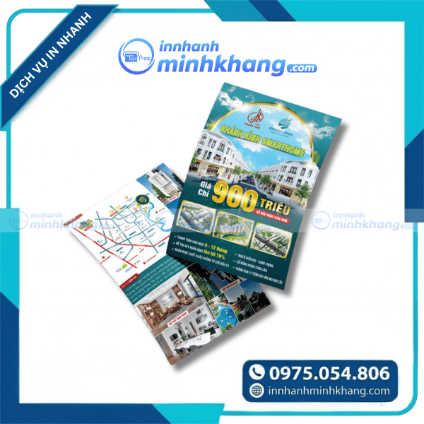 Mẫu tờ rơi quảng cáo đất nền khổ A4 giấy ford