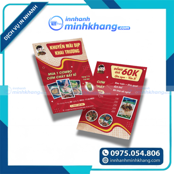 Mẫu tờ rơi quảng cáo chuẩn 6 nguyên tắc thiết kế tờ rơi