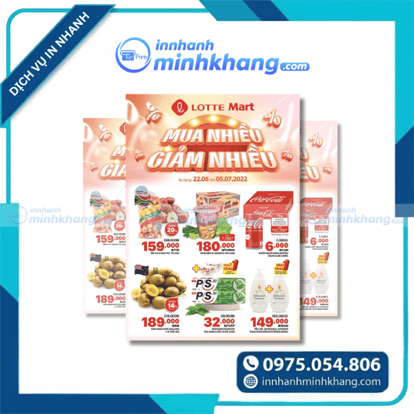 Mẫu tờ rơi siêu thị khuyến mãi nhiều sản phẩm