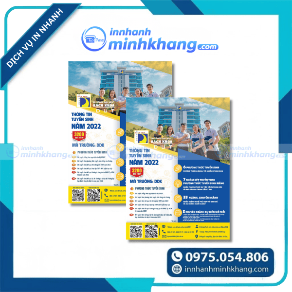 Mẫu tờ rơi tuyển sinh đại học bách khoa khổ A5