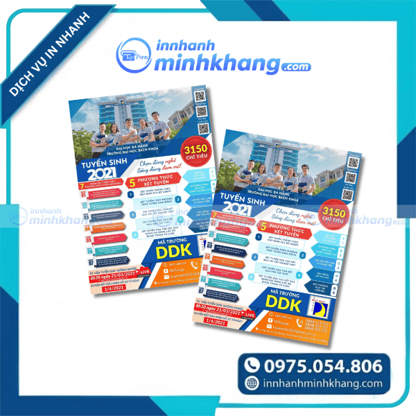 Mẫu tờ rơi tuyển sinh đại học giấy C200