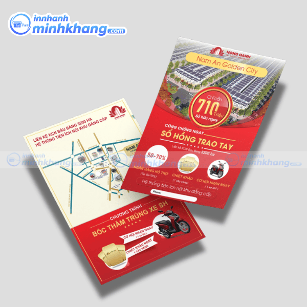 Mẫu tờ rơi bất động sản đẹp và hiện đại - Nam An Golden City