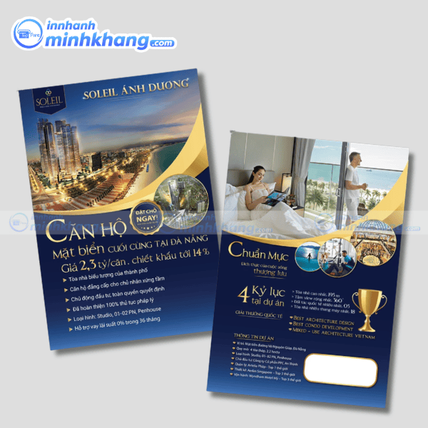 Mẫu tờ rơi bất động sản thiết kế chuyên nghiệp - Soleil Ánh Dương