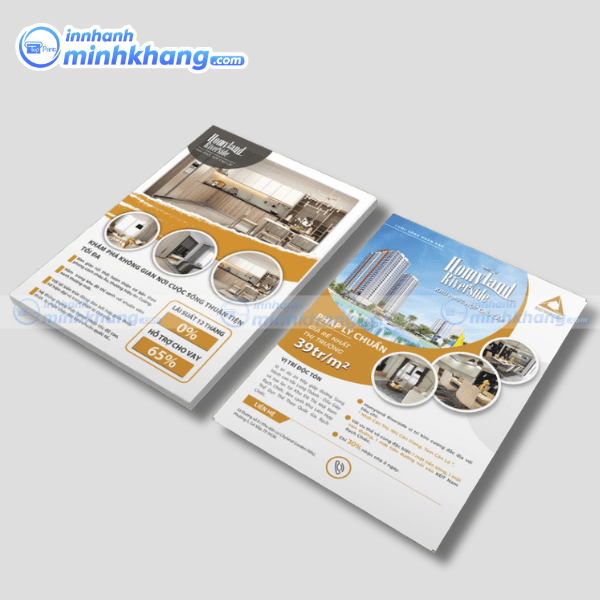 Mẫu tờ rơi bất động sản dành cho môi giới nhà đất - Homy Land Riverside