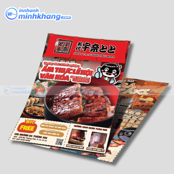 Mẫu tờ rơi nhà hàng BBQ phong cách hiện đại