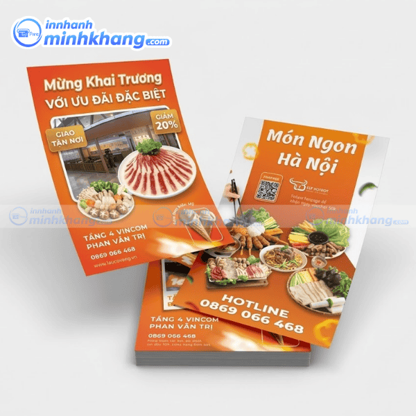 Mẫu tờ rơi nhà hàng Hàn Quốc trẻ trung năng động