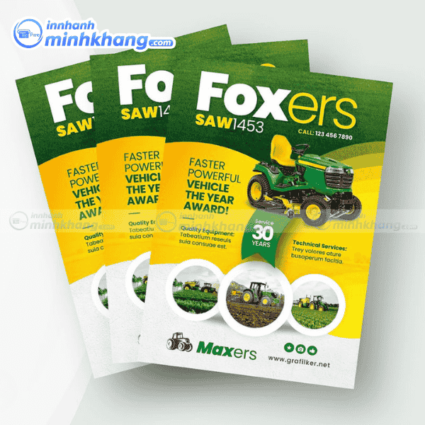 Mẫu tờ rơi kỹ thuật trồng trọt chi tiết