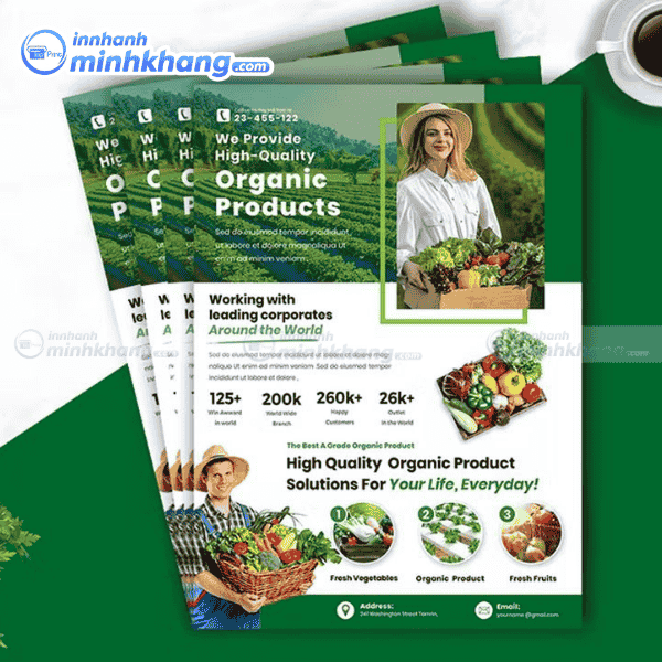 Mẫu thiết kế tờ rơi nông nghiệp sáng tạo ấn tượng