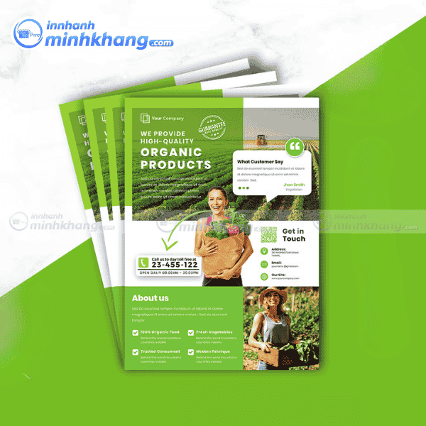 Mẫu tờ rơi quảng bá nông sản địa phương